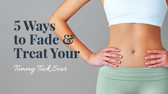 You will get better the study lid tummy tuck scar after 1 month